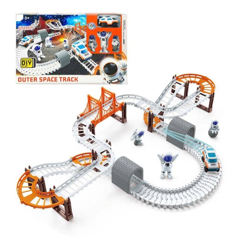 Astronaut Spaceship Track Set - Outer Space Toy Set for Kids